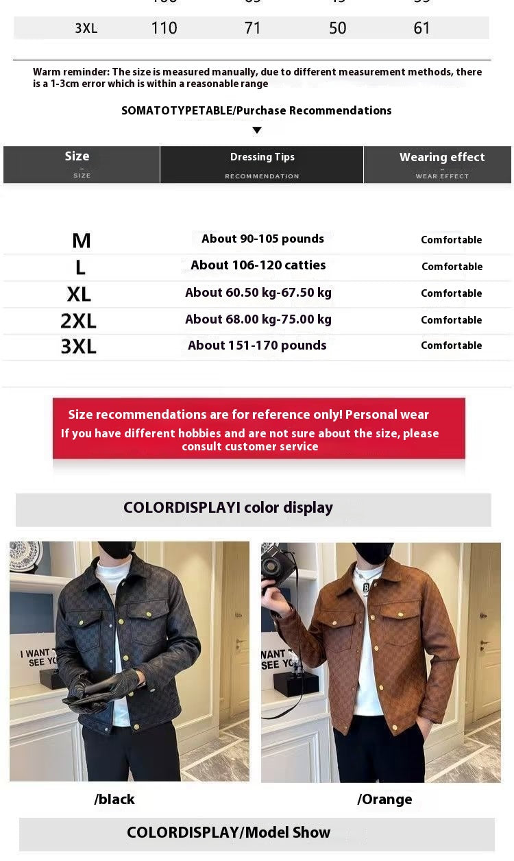 Men's Checkered Style Jacket