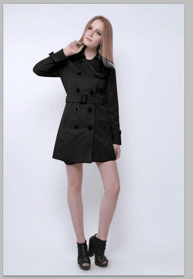 Slim Fit Short Style Trench Coat