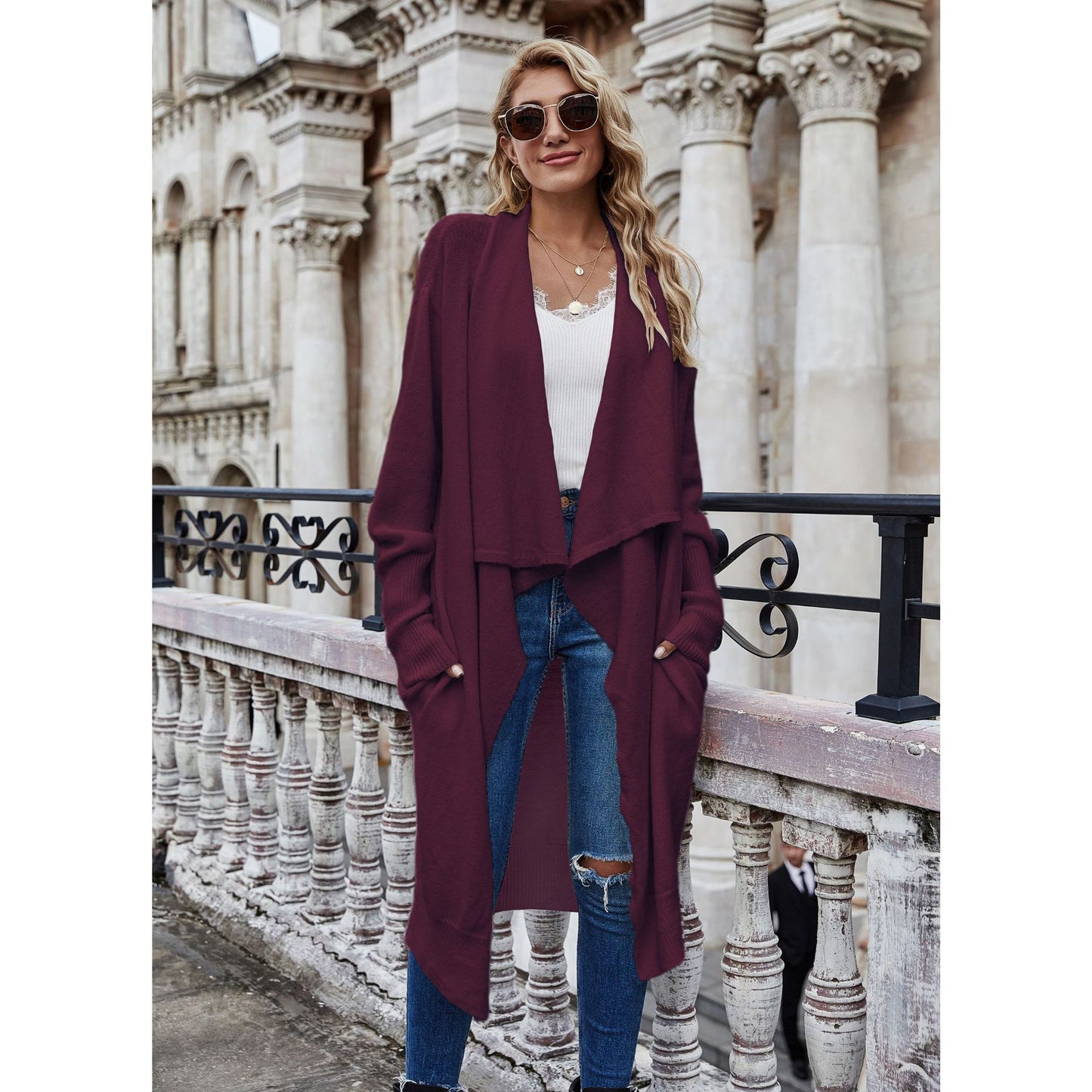 Women's Long Knitted Style Sweater