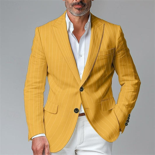 Single Row Two Button Blazer Men