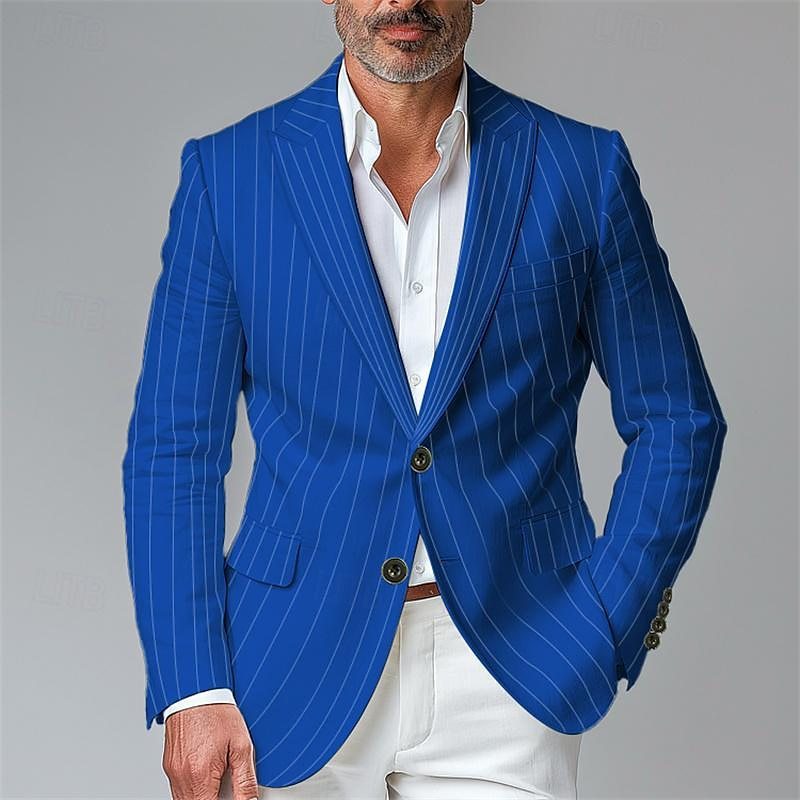 Single Row Two Button Blazer Men