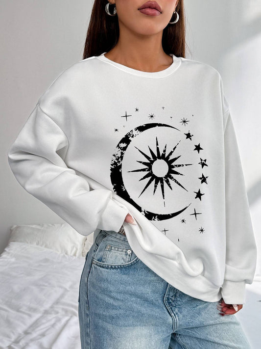 Sun, Moon, & Stars Women's Top